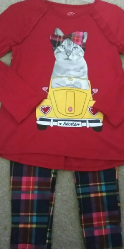 Faded Glory Girls 2pc Set Sz 7 (New)